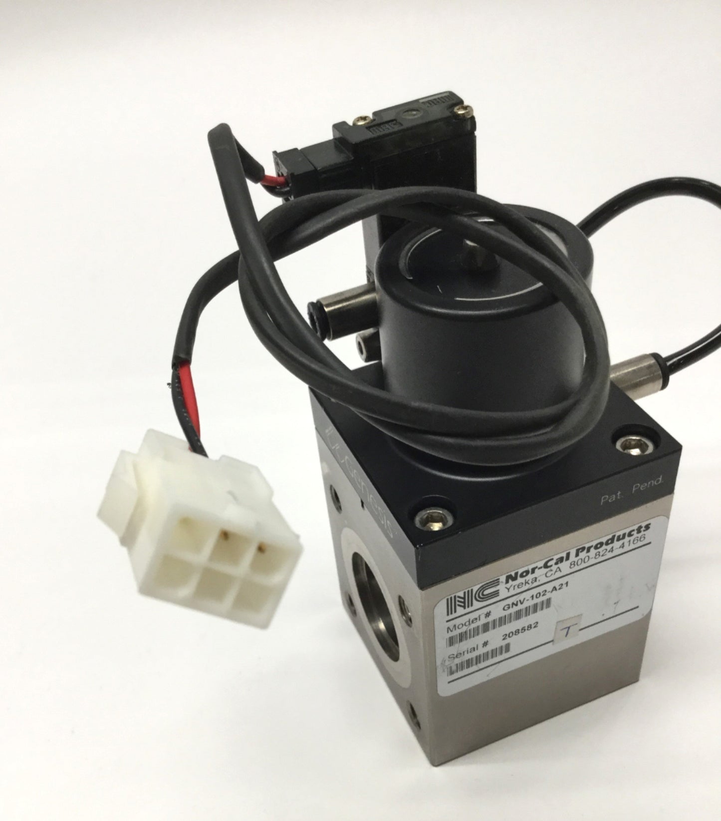 Used Nor-Cal GNV-102-A21 Genesis Modular Vacuum Valve 60-80psi 24VDC, NW-25 Flange