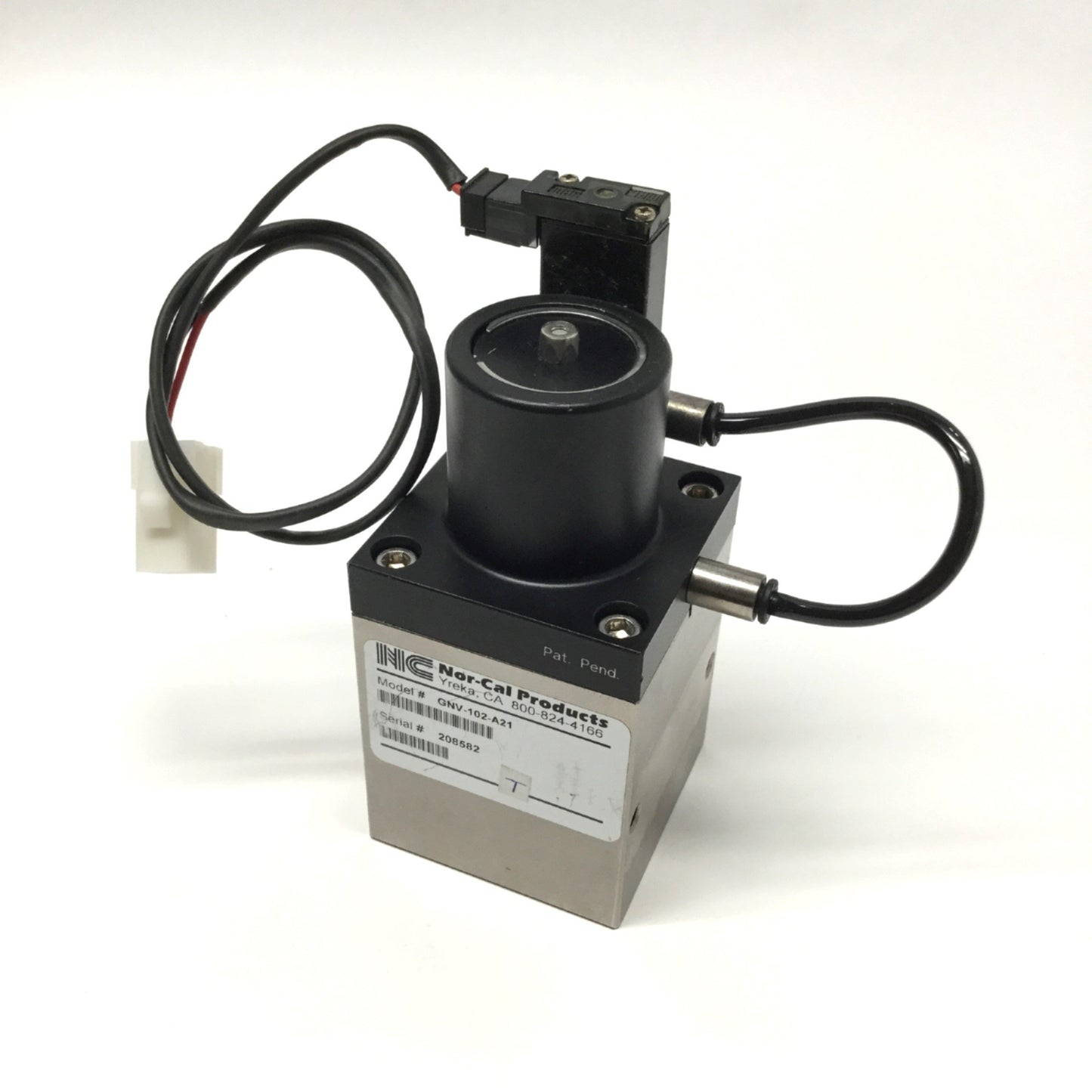 Used Nor-Cal GNV-102-A21 Genesis Modular Vacuum Valve 60-80psi 24VDC, NW-25 Flange