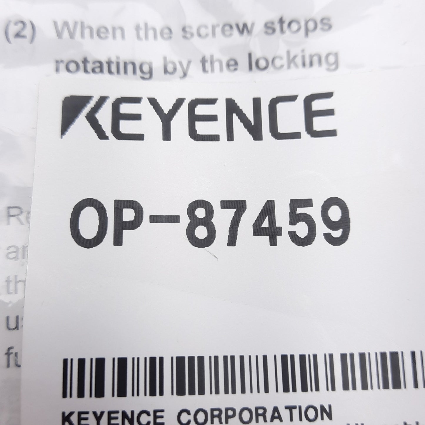 New Keyence OP-87459 Industrial Ethernet Cable, 4-Pin M12 Male to RJ45, 10m Long