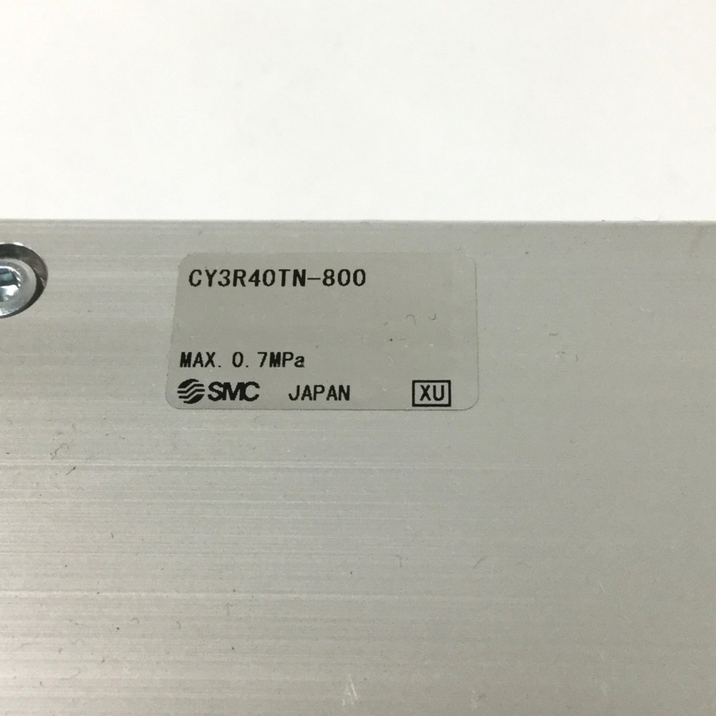 Used SMC CY3R40TN-800 Magnetically Coupled Rodless Cylinder 40mm Bore, 800mm Stroke