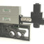 Used Numatics 239-1597, 256-151 Speed Control and Pressure Regulator on Manifold Base