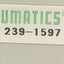 Used Numatics 239-1597, 256-151 Speed Control and Pressure Regulator on Manifold Base