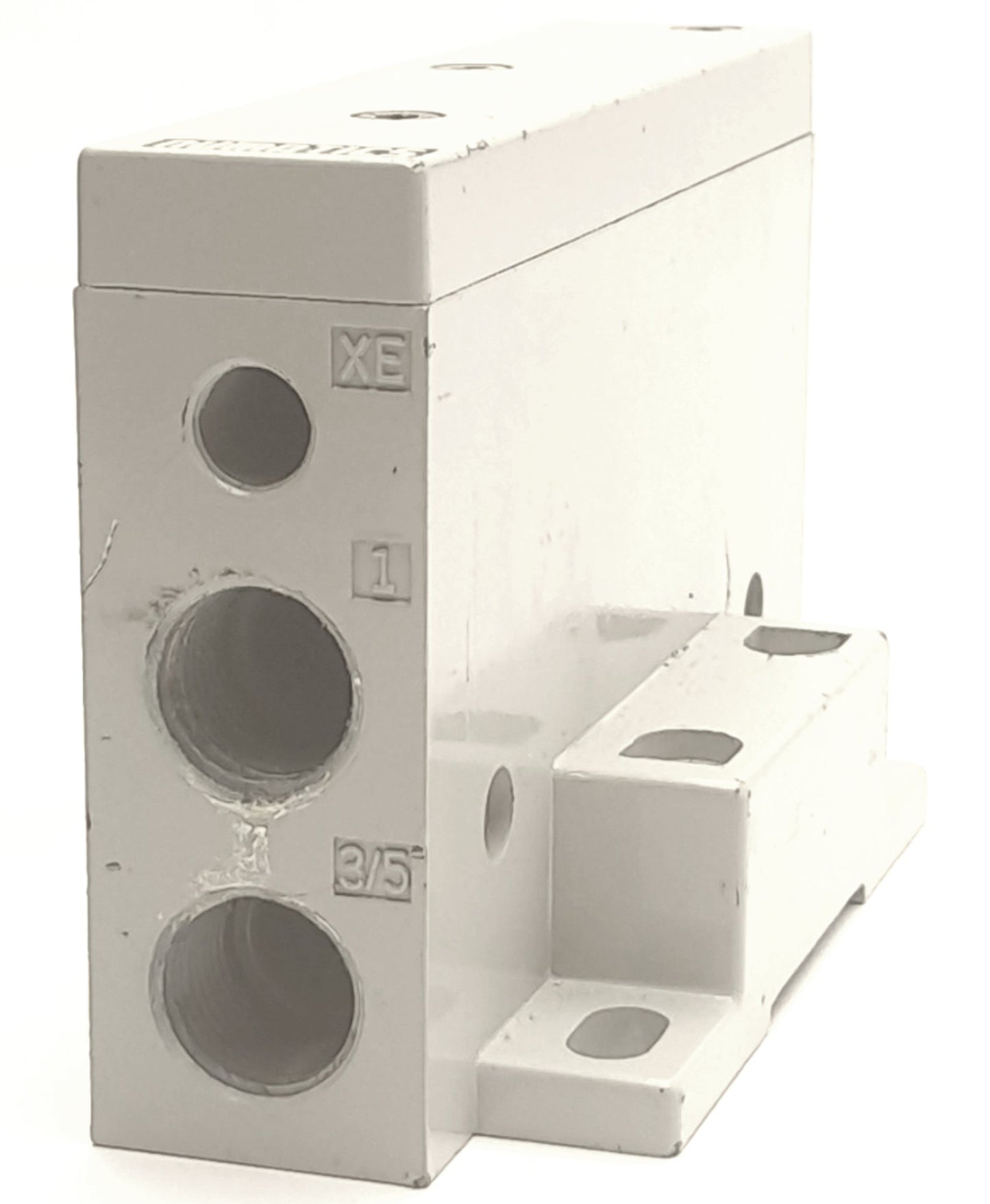 Used Numatics 354BB63BN000 Solenoid Valve, 3-Position, 4-Way, Side & Bottom Mounting
