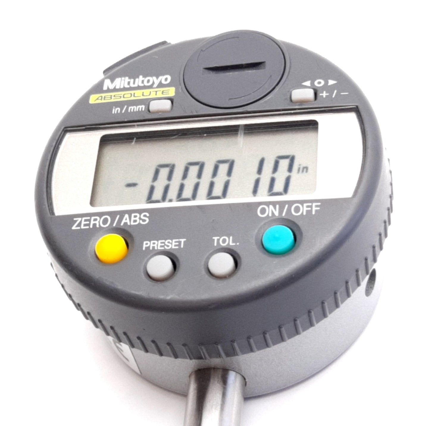 Used Mitutoyo ID-C1012CEB Digimatic Indicator, 0.5" Stroke, *Tip has Broken Off*