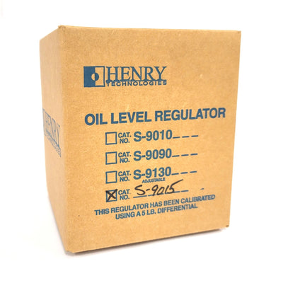 New Henry Technologies S-9015 Mechanical Oil Level Regulator 3/4"NPTF 5-30PSI 0.45L