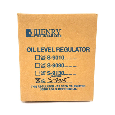 New Henry Technologies S-9015 Mechanical Oil Level Regulator 3/4"NPTF 5-30PSI 0.45L