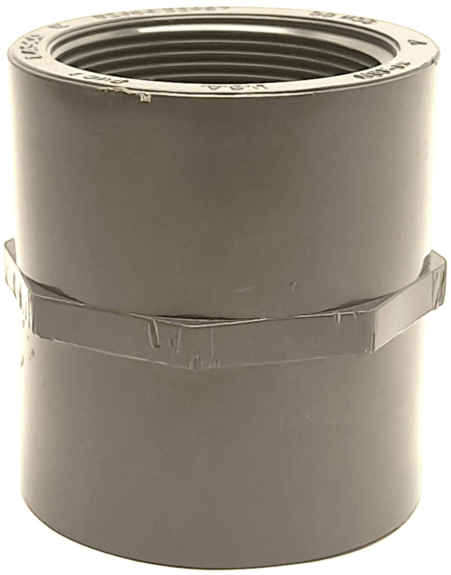 Used LASCO 9830-020SR Reinforced CPVC Schedule 80 Coupling, 2" FPT Thread