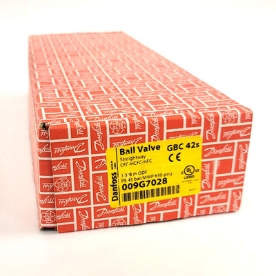 New Danfoss 009G7028 Refrigerant Shut-Off Ball Valve 1-5/8" ODF Solder 650psig/45bar