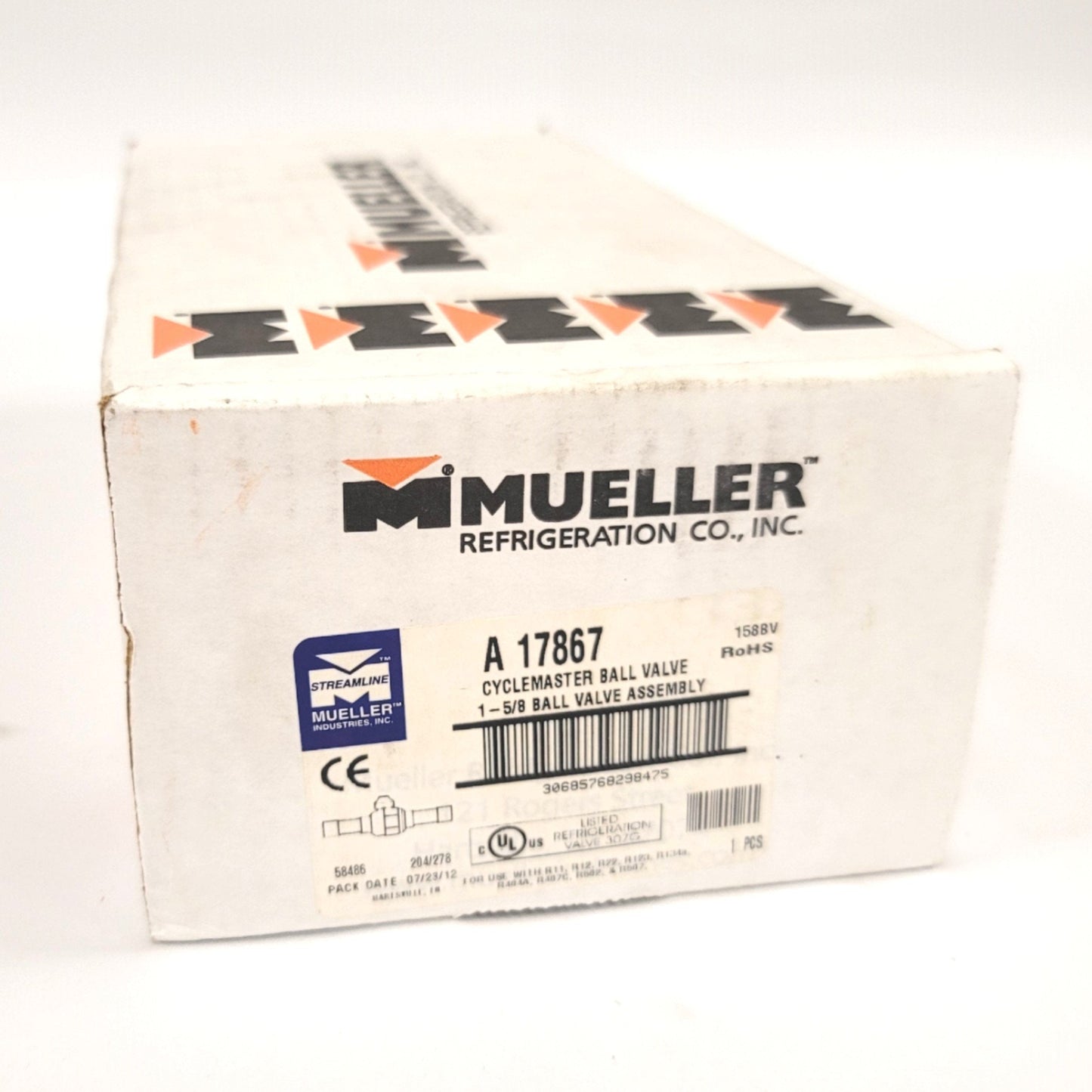 New Mueller Streamline A 17867 Cyclemaster Ball Valve Assembly 1-5/8" ODS, 775psi