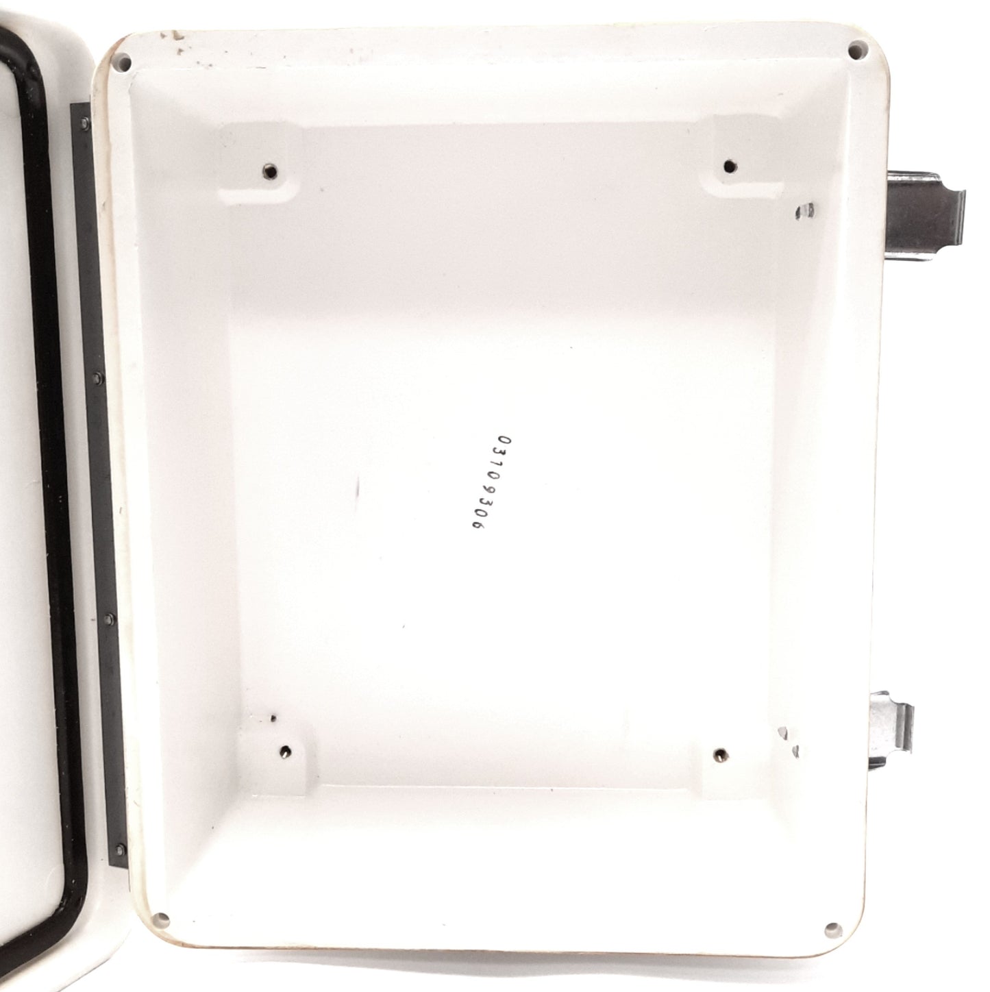 Used Wiegmann HW-WHJ100804CHQR Type 4X Fiberglass Enclosure, 10" x 8" x 4"