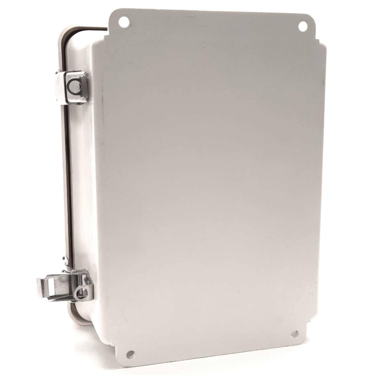 Used Wiegmann HW-WHJ100804CHQR Type 4X Fiberglass Enclosure, 10" x 8" x 4"