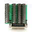 Used Amphenol MDR 50-Pin Male Breakout Board, 50x Screw Terminals, 72 x 62 x 12mm
