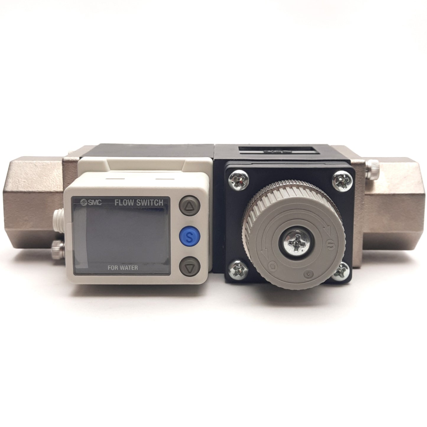 New SMC PF3W740S-N04-BN-G Digital Flow Switch 5-40L/min 1/2"NPT PNP 1.0MPa 12-24VDC