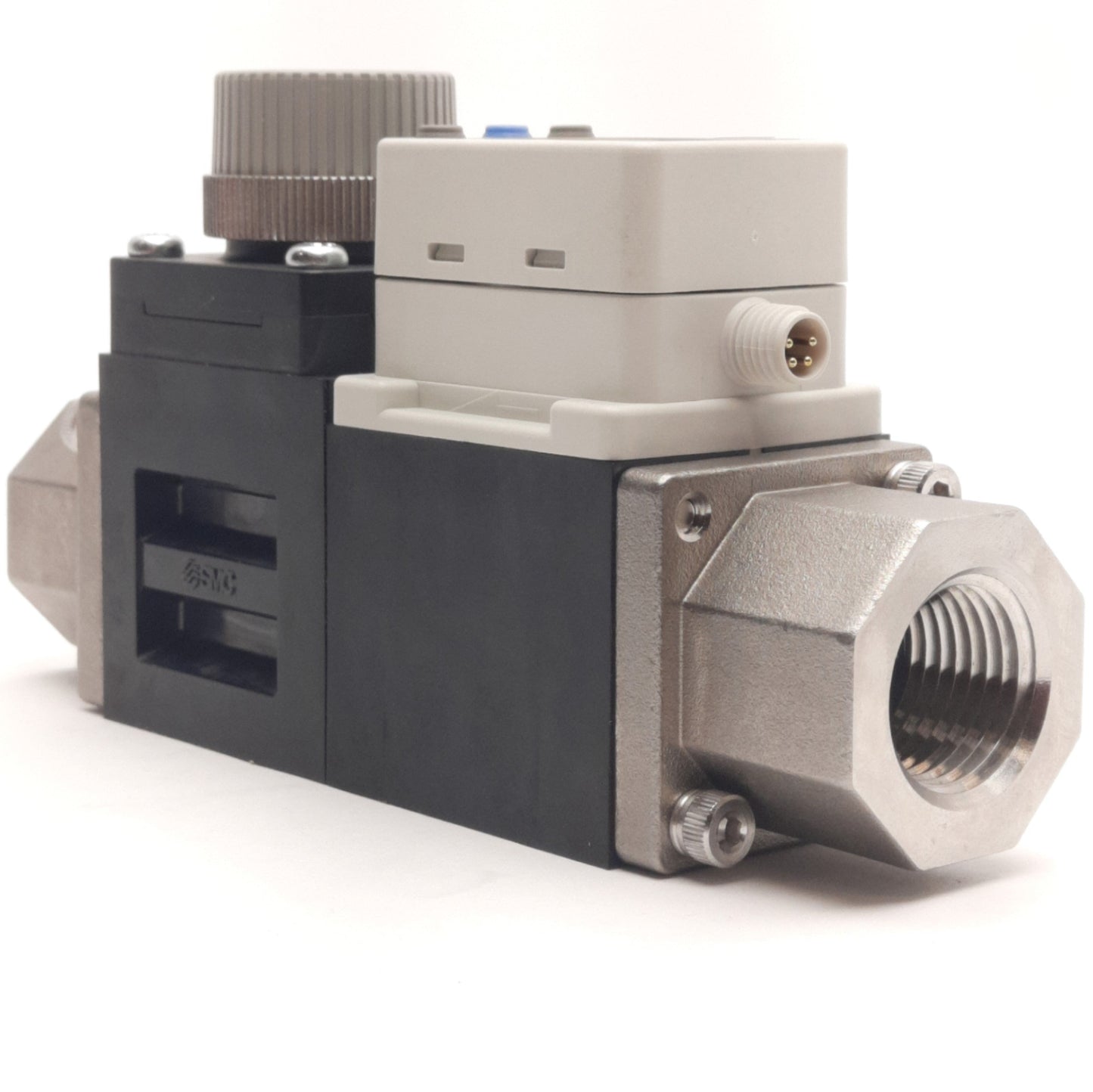 New SMC PF3W740S-N04-BN-G Digital Flow Switch 5-40L/min 1/2"NPT PNP 1.0MPa 12-24VDC