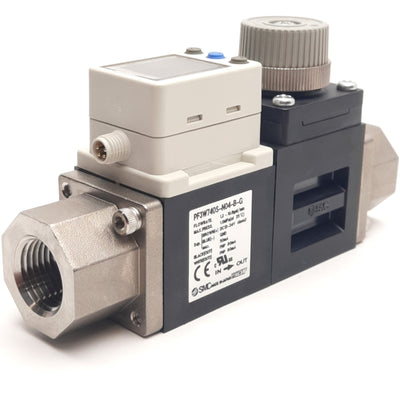 New SMC PF3W740S-N04-BN-G Digital Flow Switch 5-40L/min 1/2"NPT PNP 1.0MPa 12-24VDC