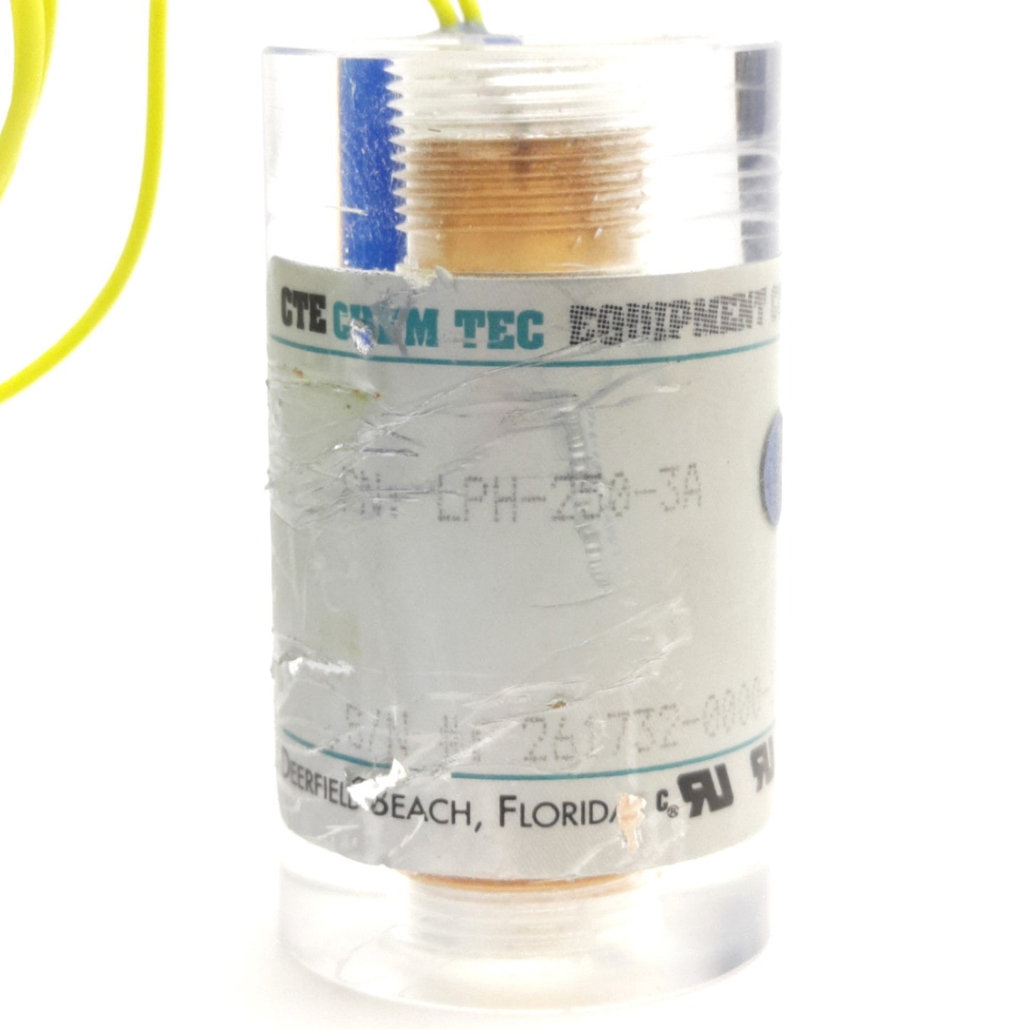 Used ChemTec LPH-250-3A Flow Monitor 15.89 SCFH 1/8" NPT, 100 Psig Max, N.O. SPST