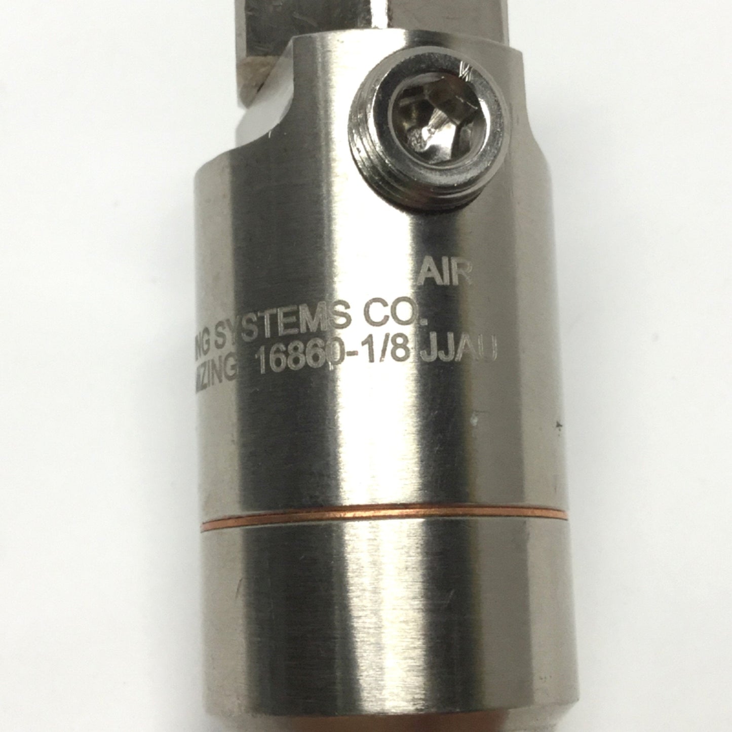 Used Spraying Systems Co 16860-1/8JJAU Autojet Air Actuated Atomizing Nozzle 1/8" NPT