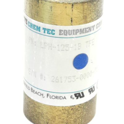 Used ChemTec LPH-125-1B TFE Flow Monitor Brass 1/8" NPT 1000 Psi 50 SCC/M, N.O. SPST