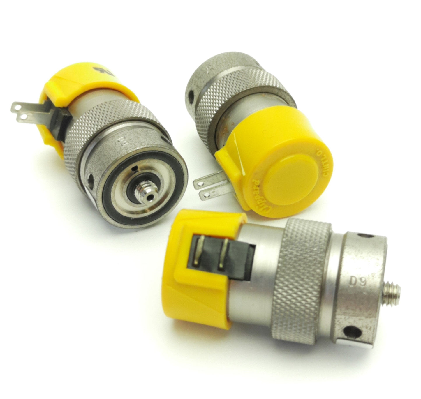 Used Lot of 3 Clippard ET-2M-24 Electric Valve, 2-Way, 24v DC Coil, Vac-105Psig
