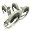 Used Set of 4 Bosch Light Duty Swivel Casters Ø125 x 25mm 220lbs 2x Locking 2x Non