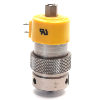 Used Clippard ETO-3M-24 Electric Valve 2-Way, Vac-105 Psig, 24v DC Coil, 10-32 Port