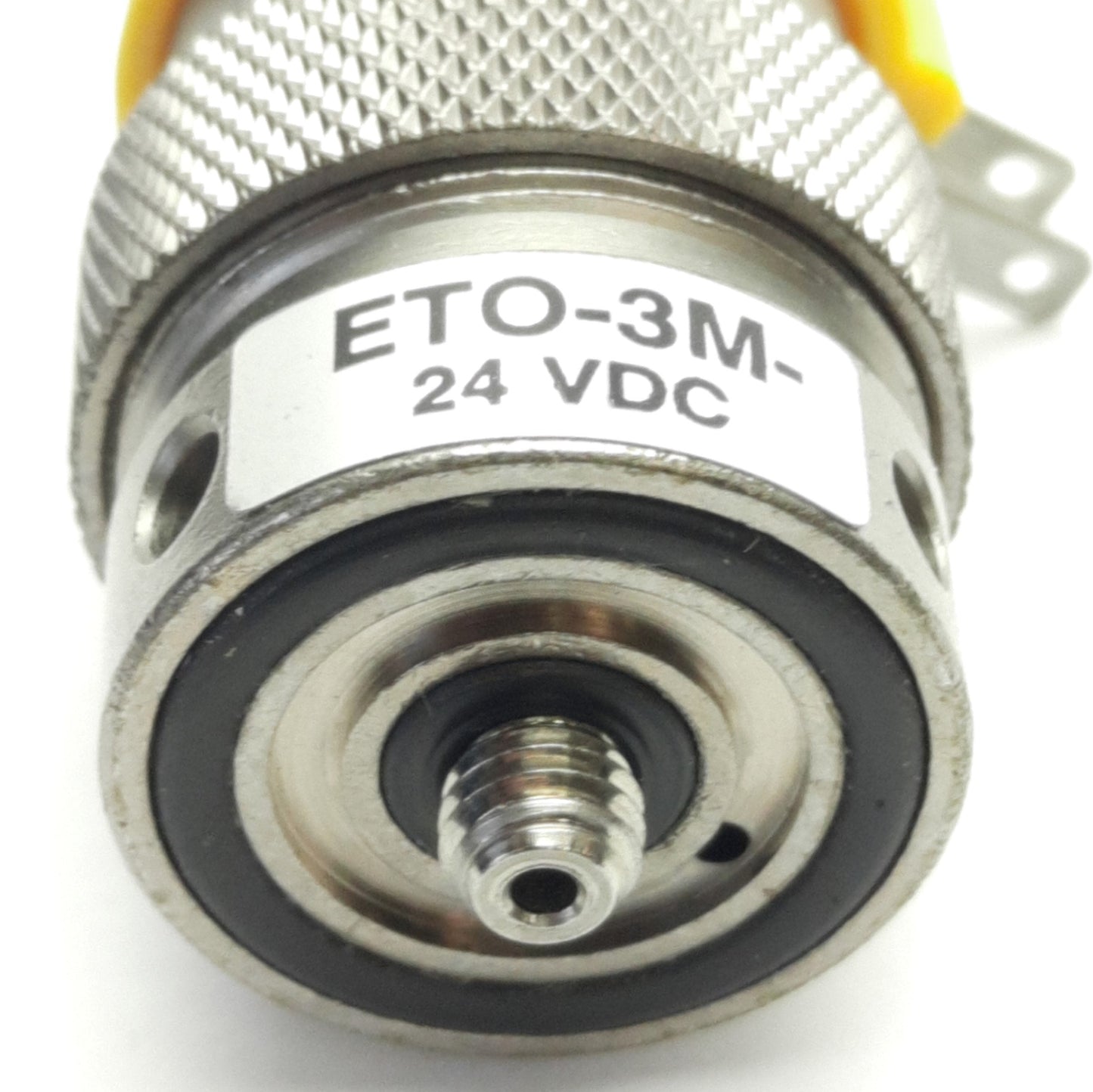Used Clippard ETO-3M-24 Electric Valve 2-Way, Vac-105 Psig, 24v DC Coil, 10-32 Port