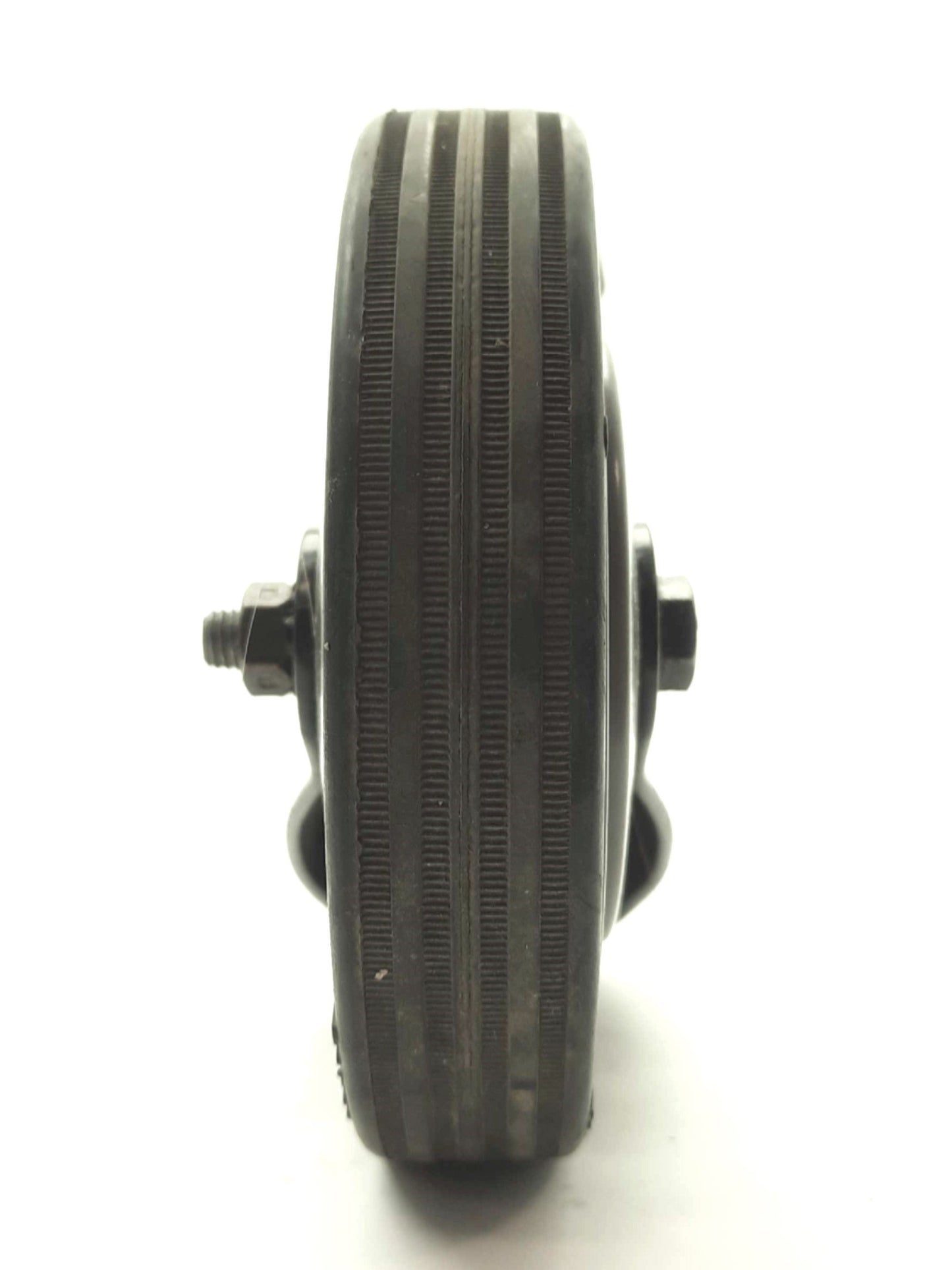 Used Lot of 4 Bosch 3842531783 Black Locking Swivel Casters, 220lbs, Ø125 x 25mm