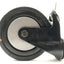 Used Lot of 4 Bosch 3842531783 Black Locking Swivel Casters, 220lbs, Ø125 x 25mm