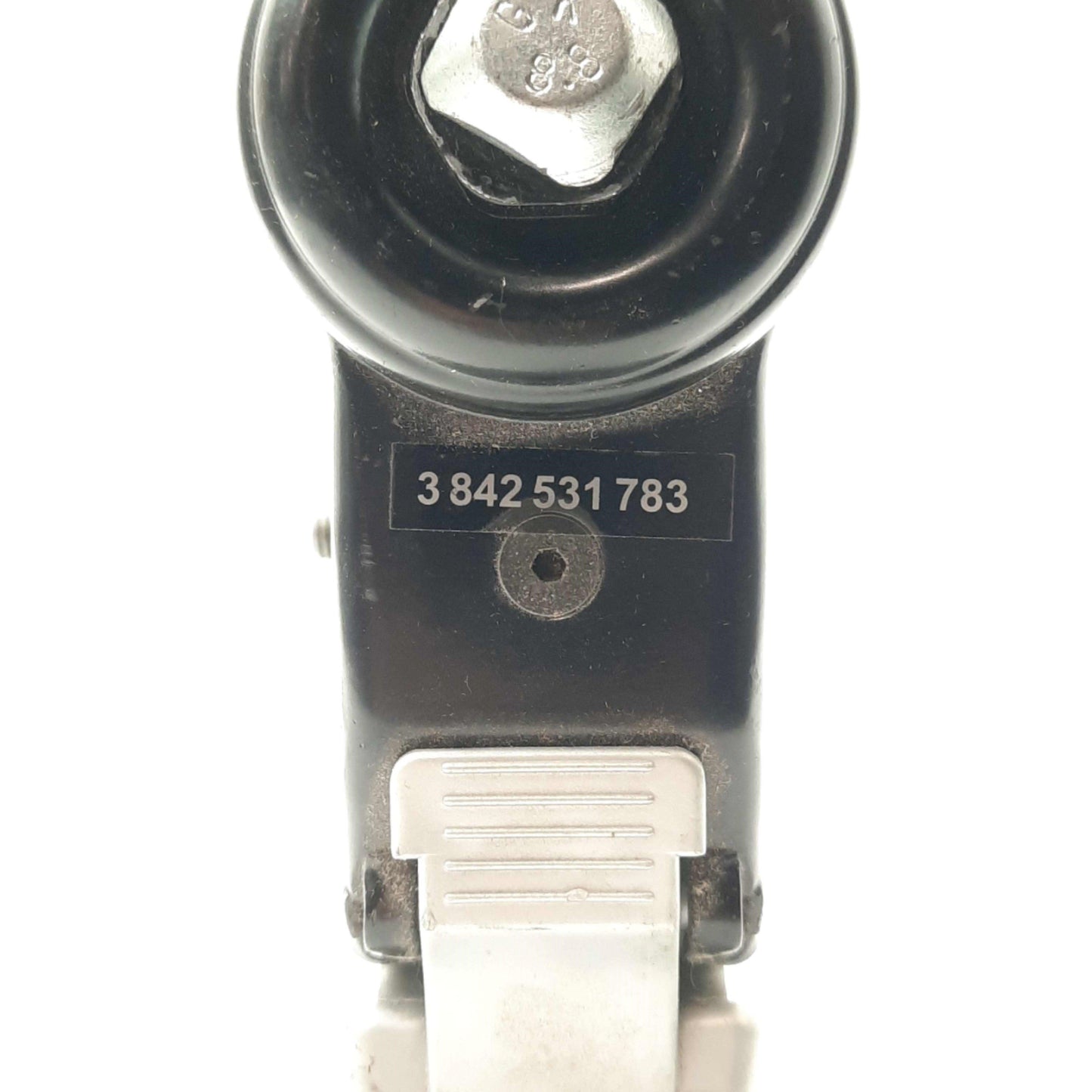 Used Lot of 4 Bosch 3842531783 Black Locking Swivel Casters, 220lbs, Ø125 x 25mm