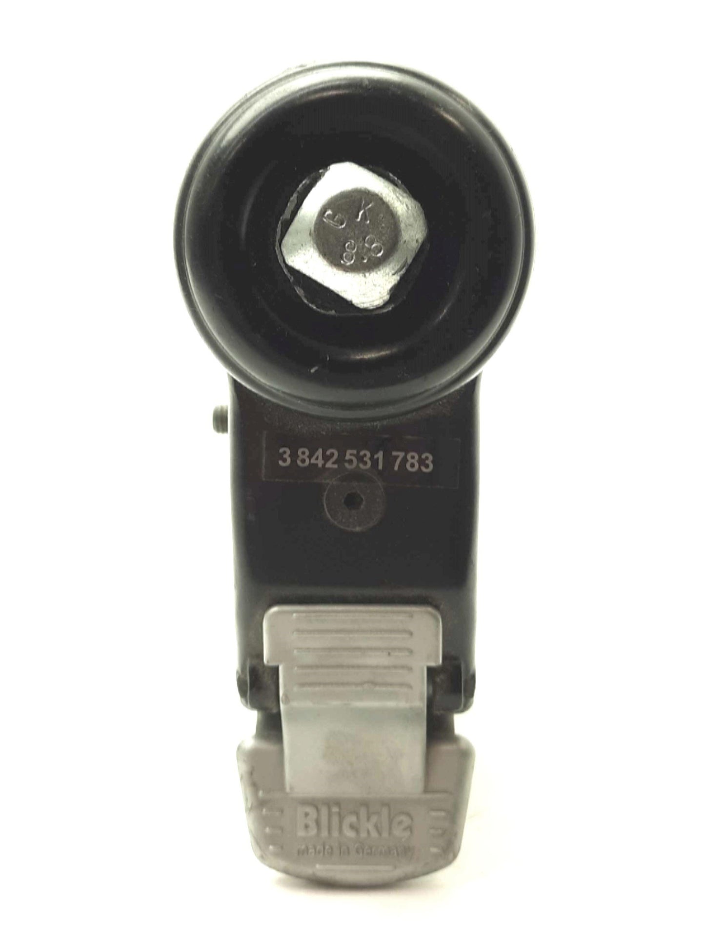 Used Lot of 4 Bosch 3842531783 Black Locking Swivel Casters, 220lbs, Ø125 x 25mm