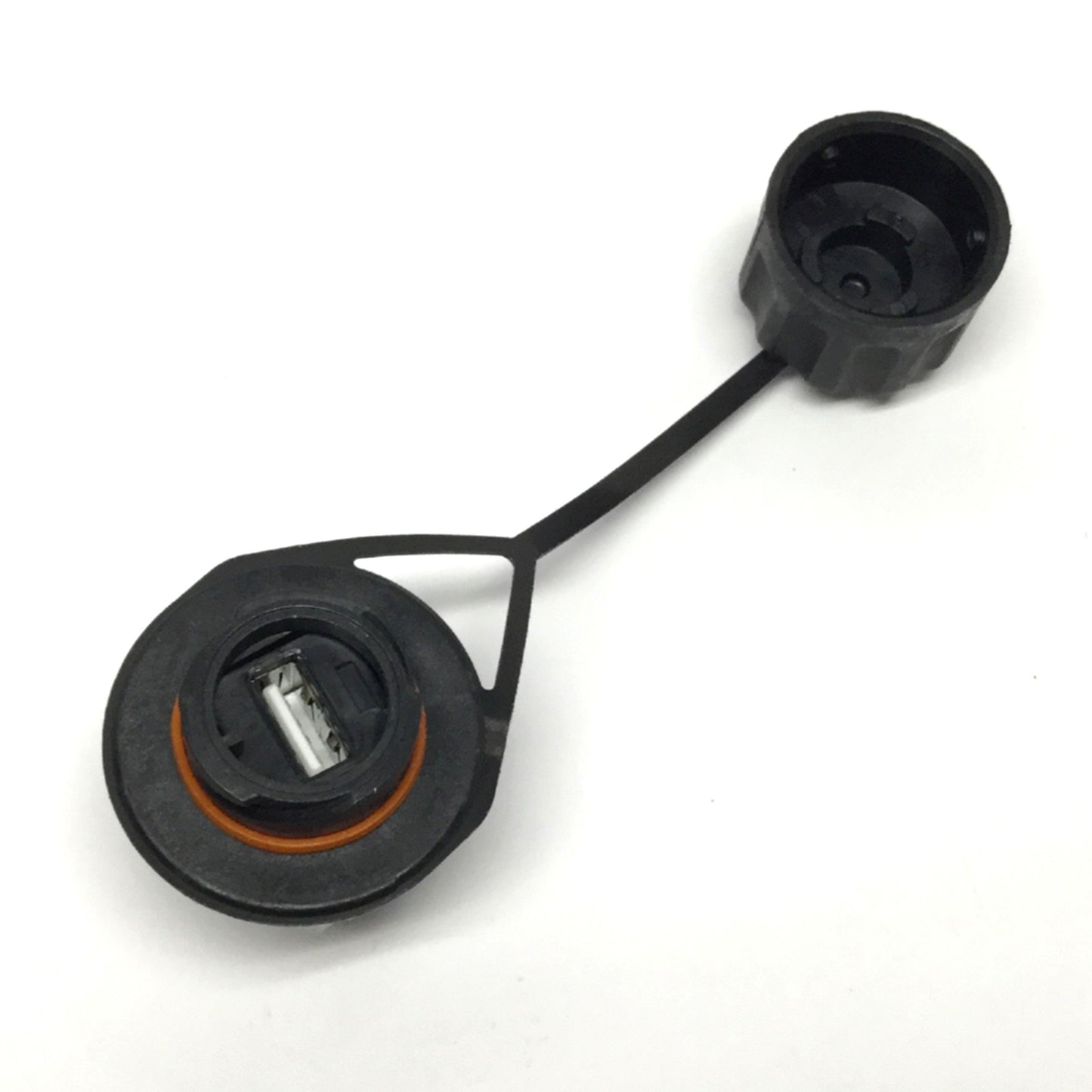 Used Panduit IAEBHUSBAA IndustrialNet USB Panel Mount Bulkhead Coupler, Female A to A