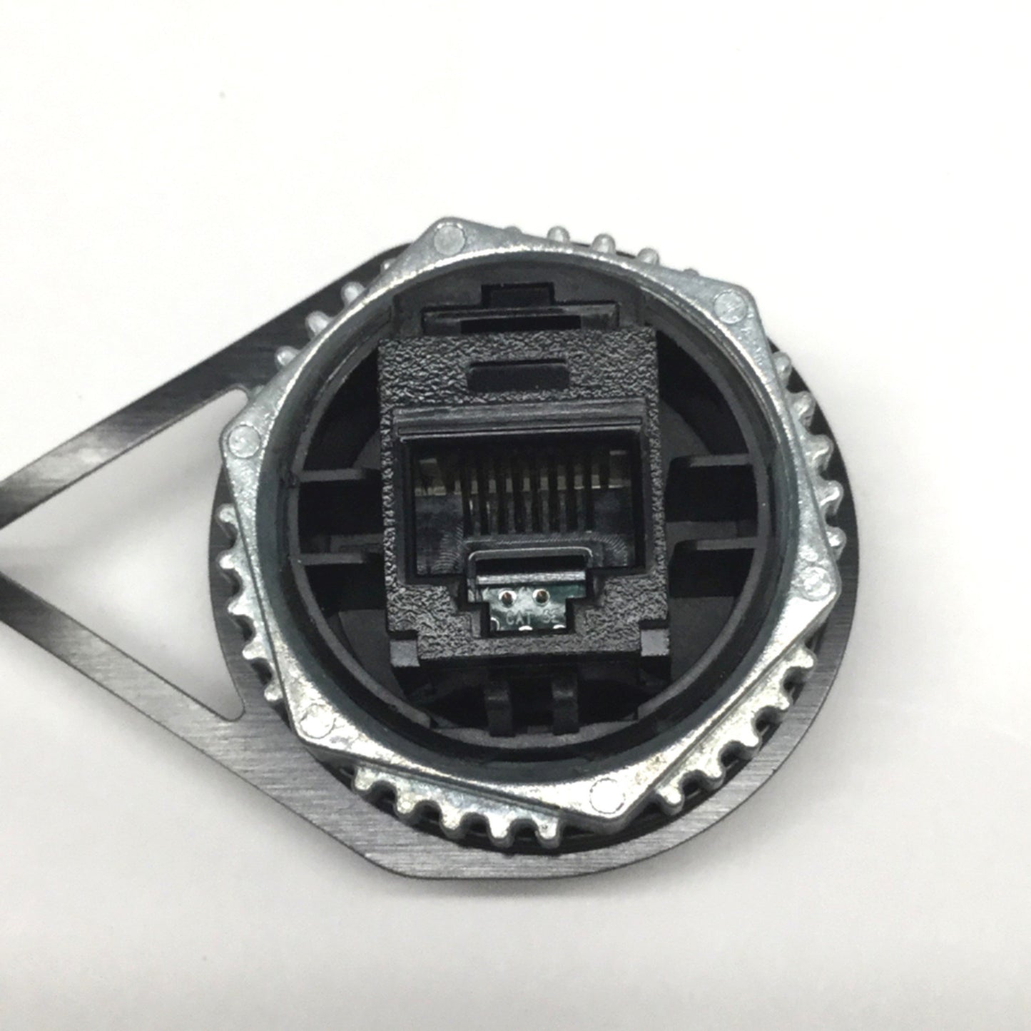 Used Panduit IAEBHC5E IndustrialNet Ethernet Panel Mount Bulkhead Coupler RJ45 Cat 5e