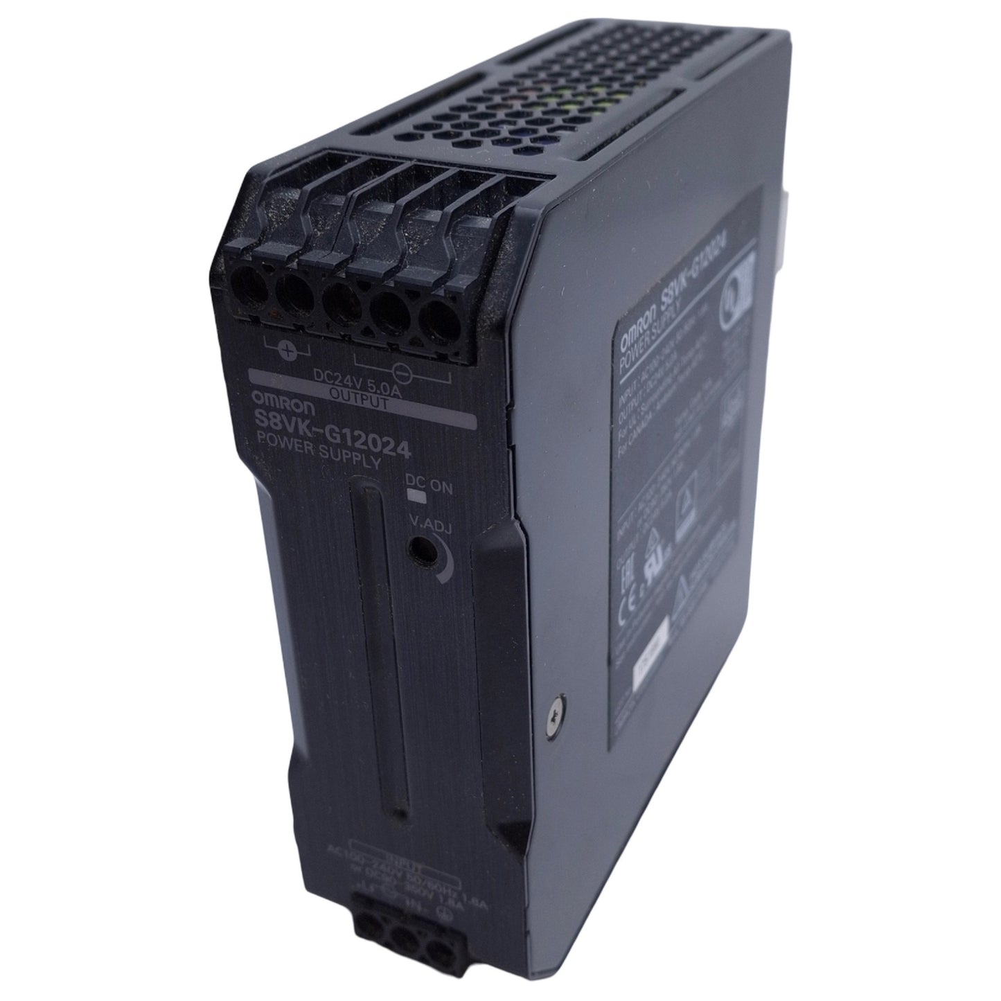 Used Omron S8VK-G12024 Switch Mode Power Supply, Input: 100-240VAC, Output: 24VDC 5A