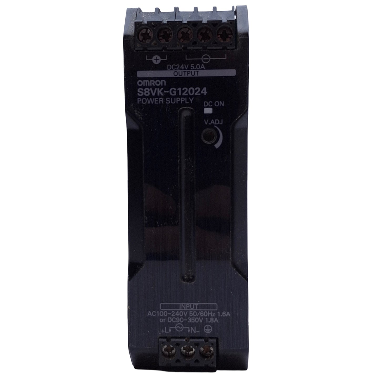 Used Omron S8VK-G12024 Switch Mode Power Supply, Input: 100-240VAC, Output: 24VDC 5A