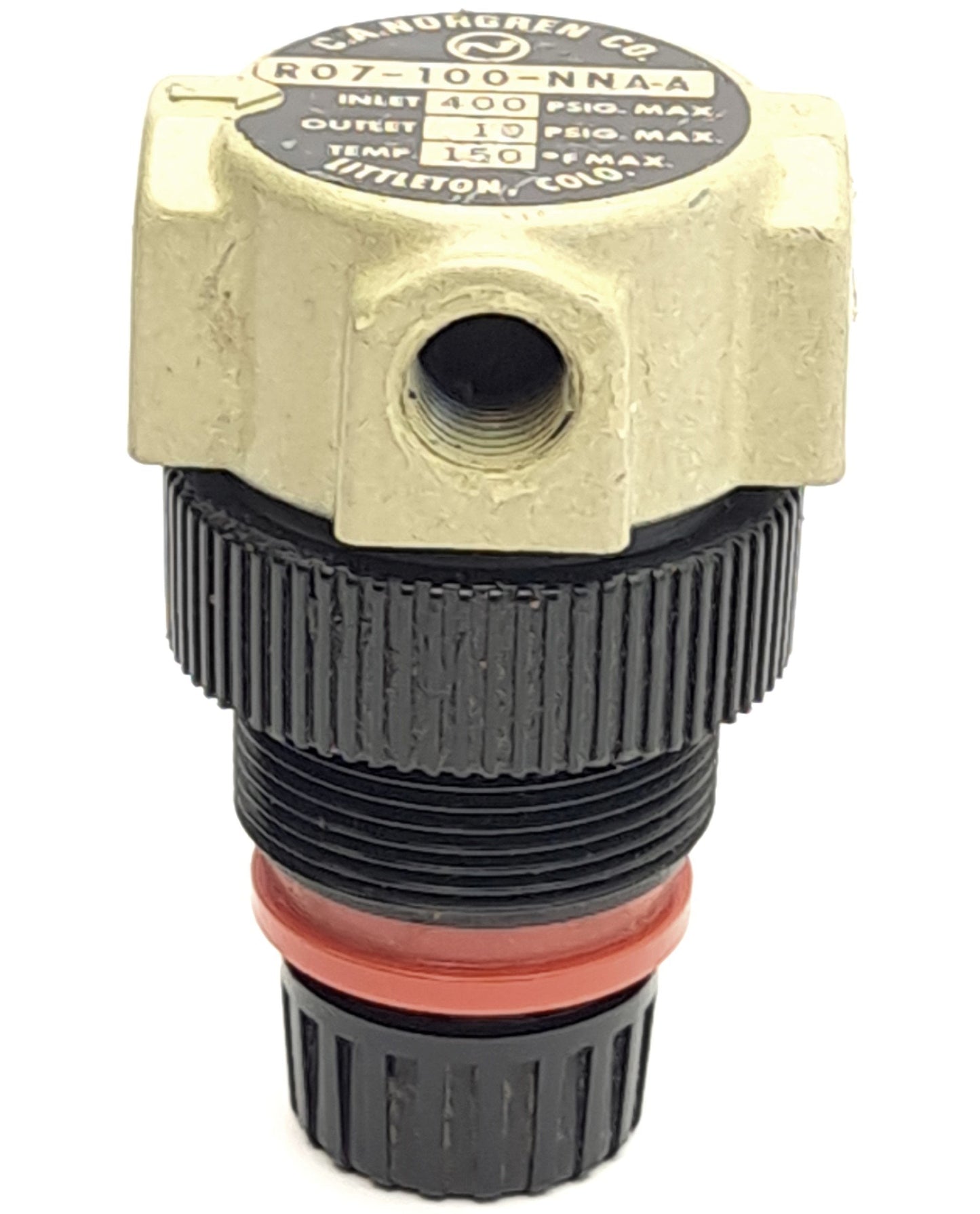 Used Lot of 2 Norgren R07-100-NNAA Mini Regulator, 1/8" PFT Ports, 1-10psi Outlet