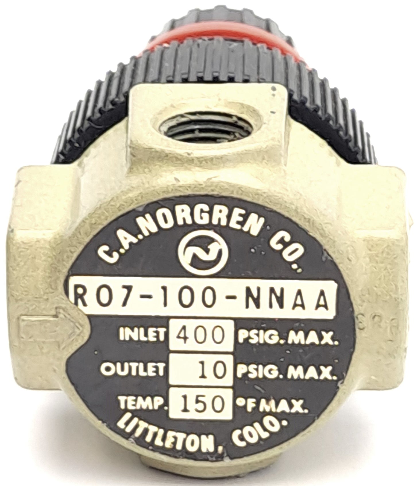 Used Lot of 2 Norgren R07-100-NNAA Mini Regulator, 1/8" PFT Ports, 1-10psi Outlet