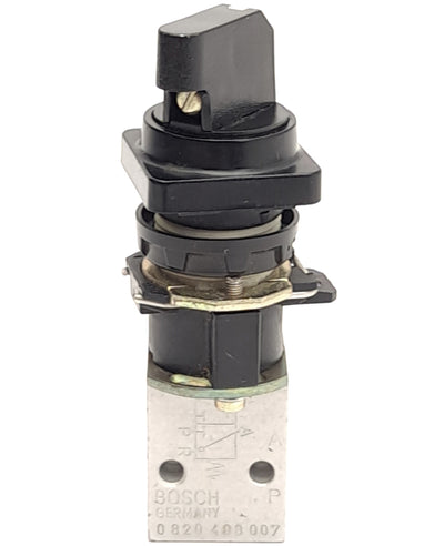 Used Bosch 0-820-408-007-001 Pneumatic Directional Valve With I/O Switch, M5 Thread