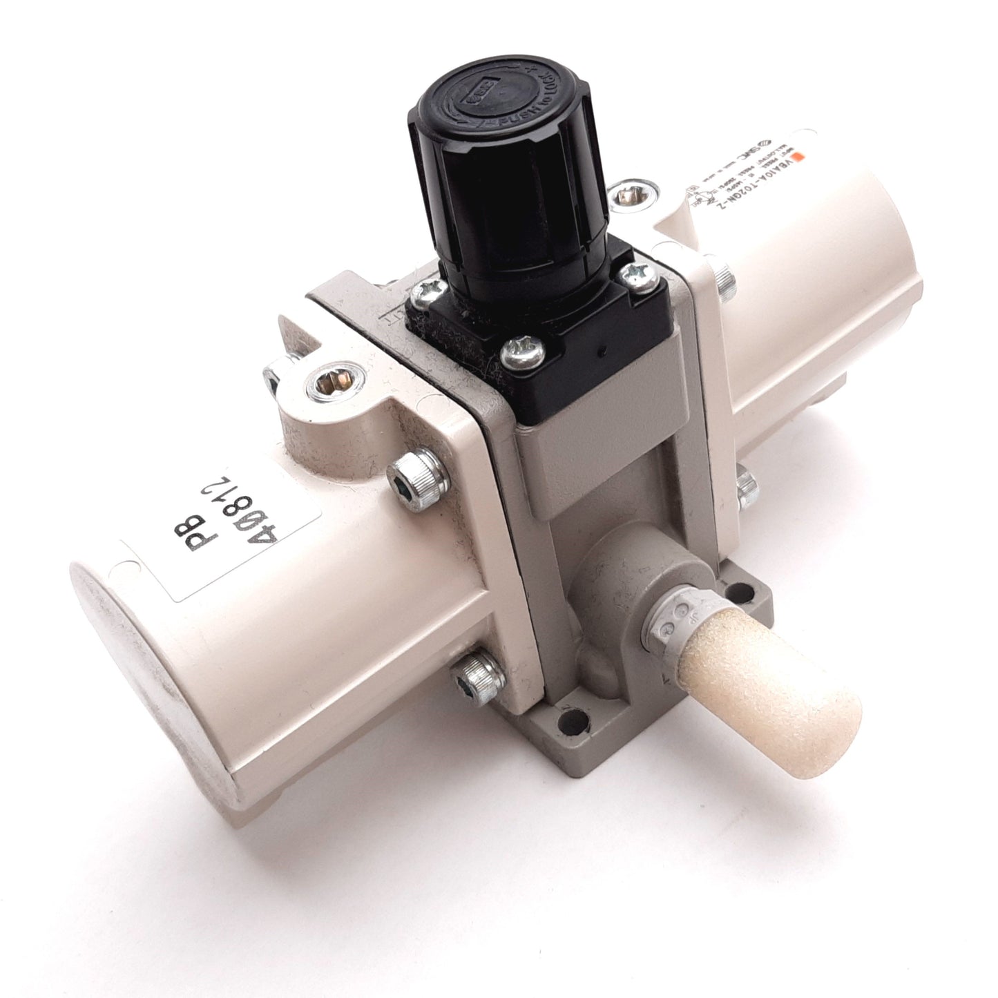 Used SMC VBA10A-T02GN-Z Booster Regulator, Input: 15-145psi, 2x Boost