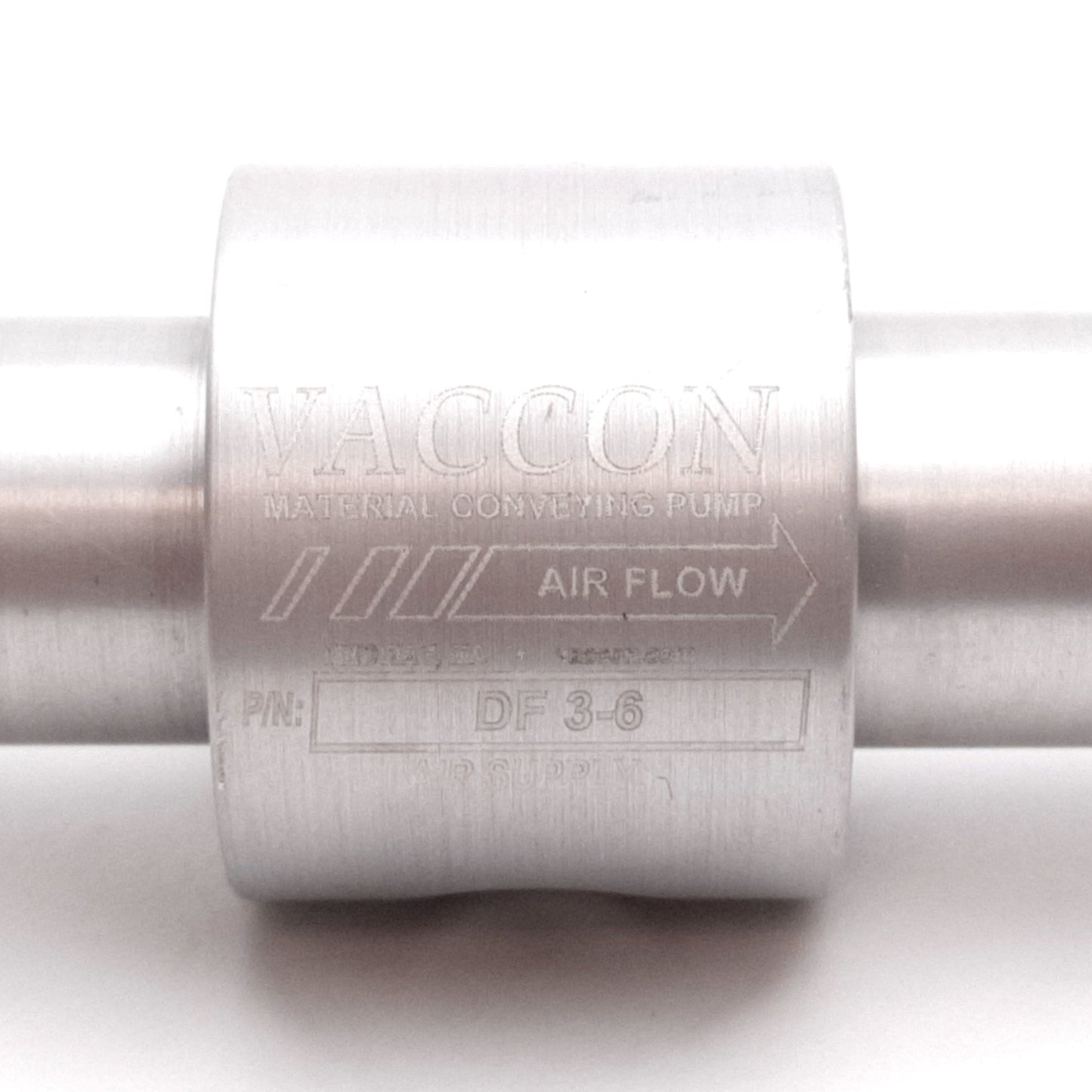 Used Vaccon DF 3-6 Material Conveying Transfer Vacuum Pump 1/8" NPT, 3/8" Bore