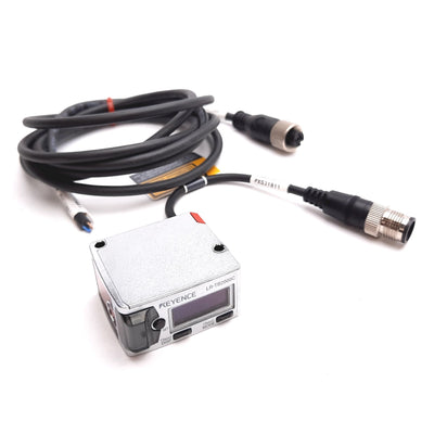 Used Keyence LR-TB2000C Photoelectric Laser Sensor, 60-2000mm, 20-30VDC, 4-Pin M12