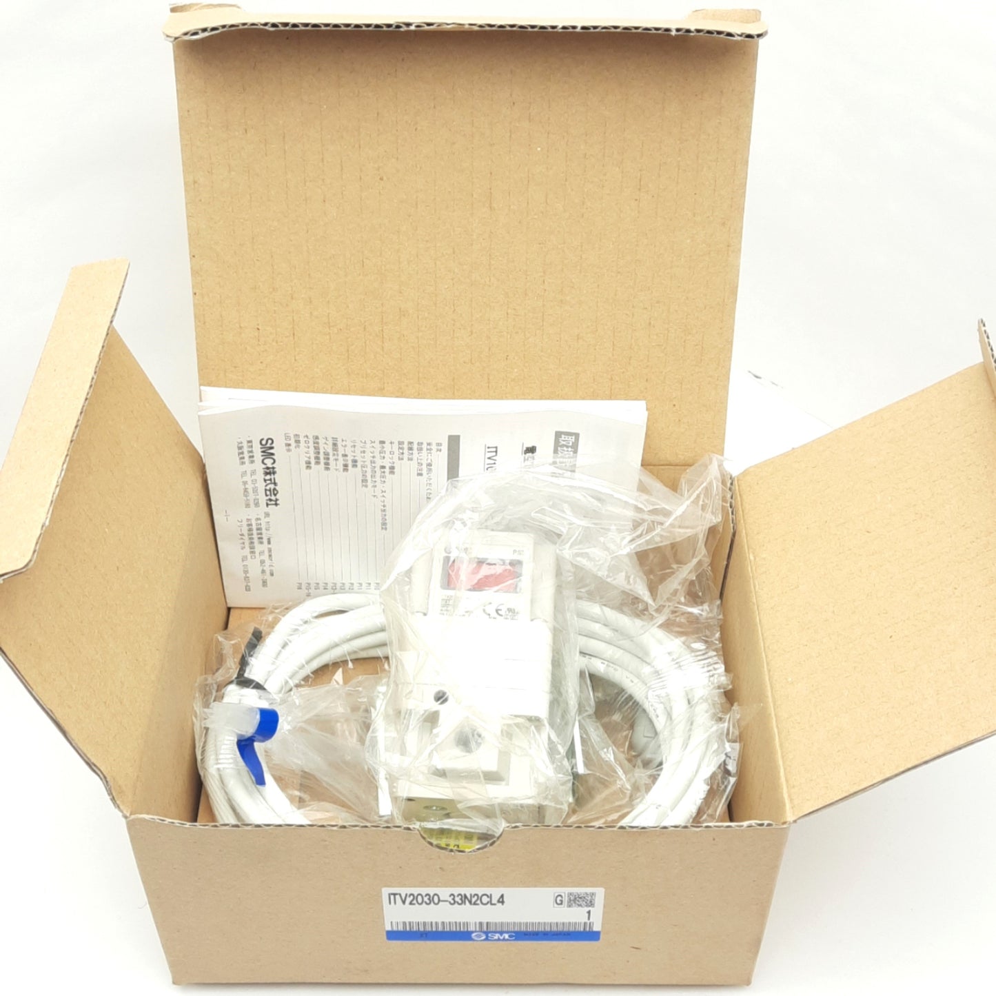 New SMC ITV2030-33N2CL4 Electro-Pneumatic Regulator, 0.5MPa, 24VDC, PNP, 1/4"NPT