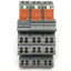 Used Lot of 3 Wago 788-304 Power Relay Module, 24VDC In, SPDT 16A 250VAC Out