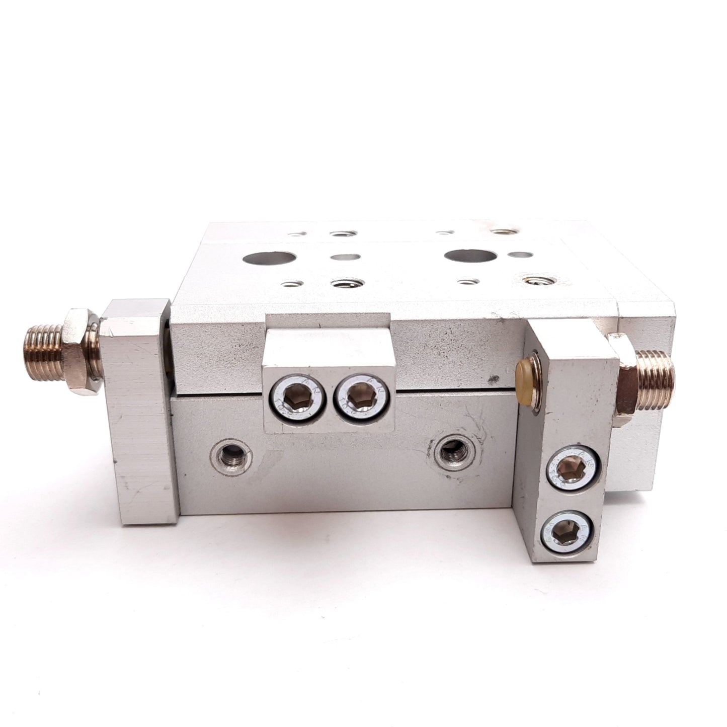 Used SMC MXS16-20 Pneumatic Slide Table, Bore: 16mm, Stroke: 20mm, 0.15-0.7MPa