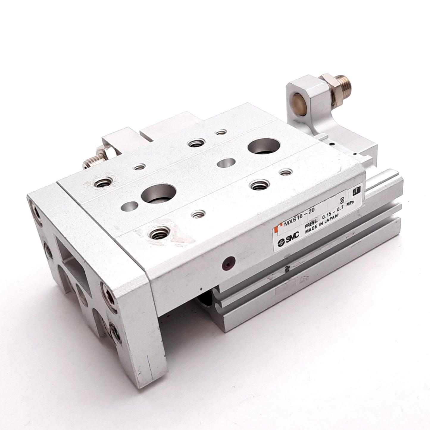 Used SMC MXS16-20 Pneumatic Slide Table, Bore: 16mm, Stroke: 20mm, 0.15-0.7MPa
