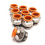 New – Open box Lot of 9 SMC KQ2H13-U03N Male Connector, Uni3/8 to 1/2" Tube, 3 MPa Max