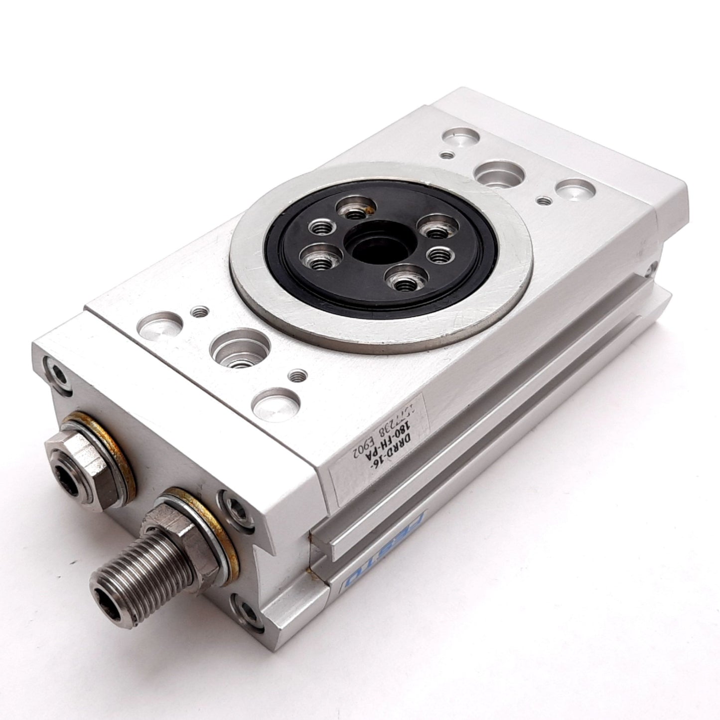 Used Festo DRRD-16-180-FH-PA Rotary Actuator, Rotation: 180°, 0.3-0.8MPa, M5x0.8