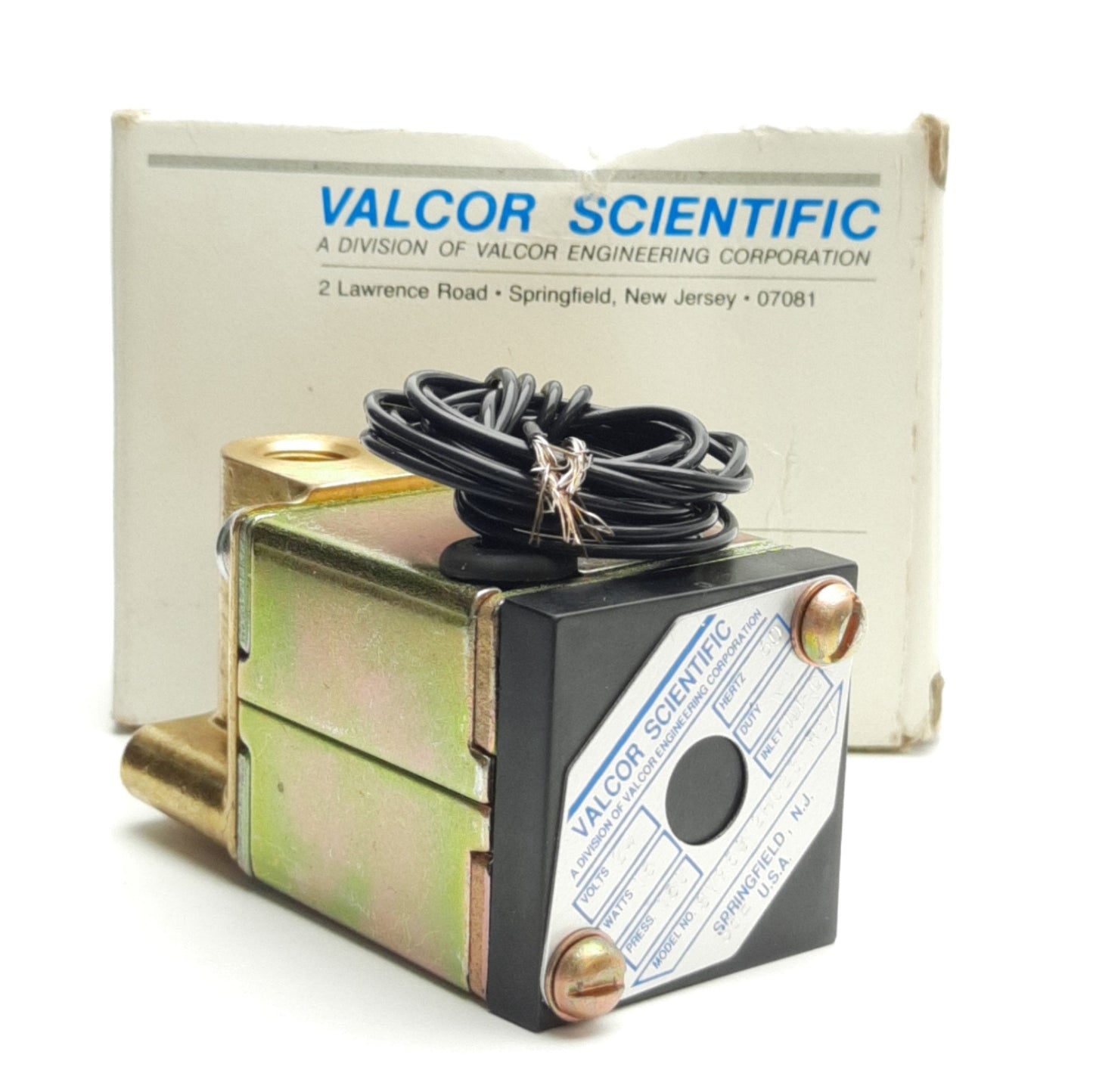 New – Open box Valcor SV95G12HC23-R37 Solenoid Valve 150 Psi Max, 24v AC 15W Coil, 1/8" NPTF