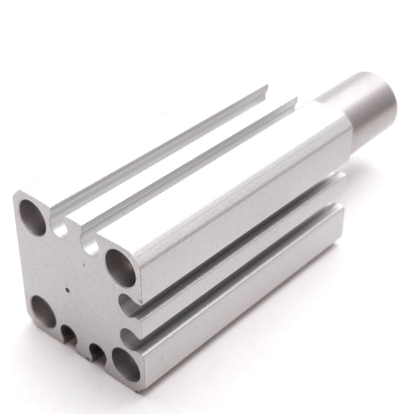 Used SMC MKB16-20RZ Rotary Clamp Cylinder, Clockwise Rotation, Stroke: 20mm, 1.0MPa