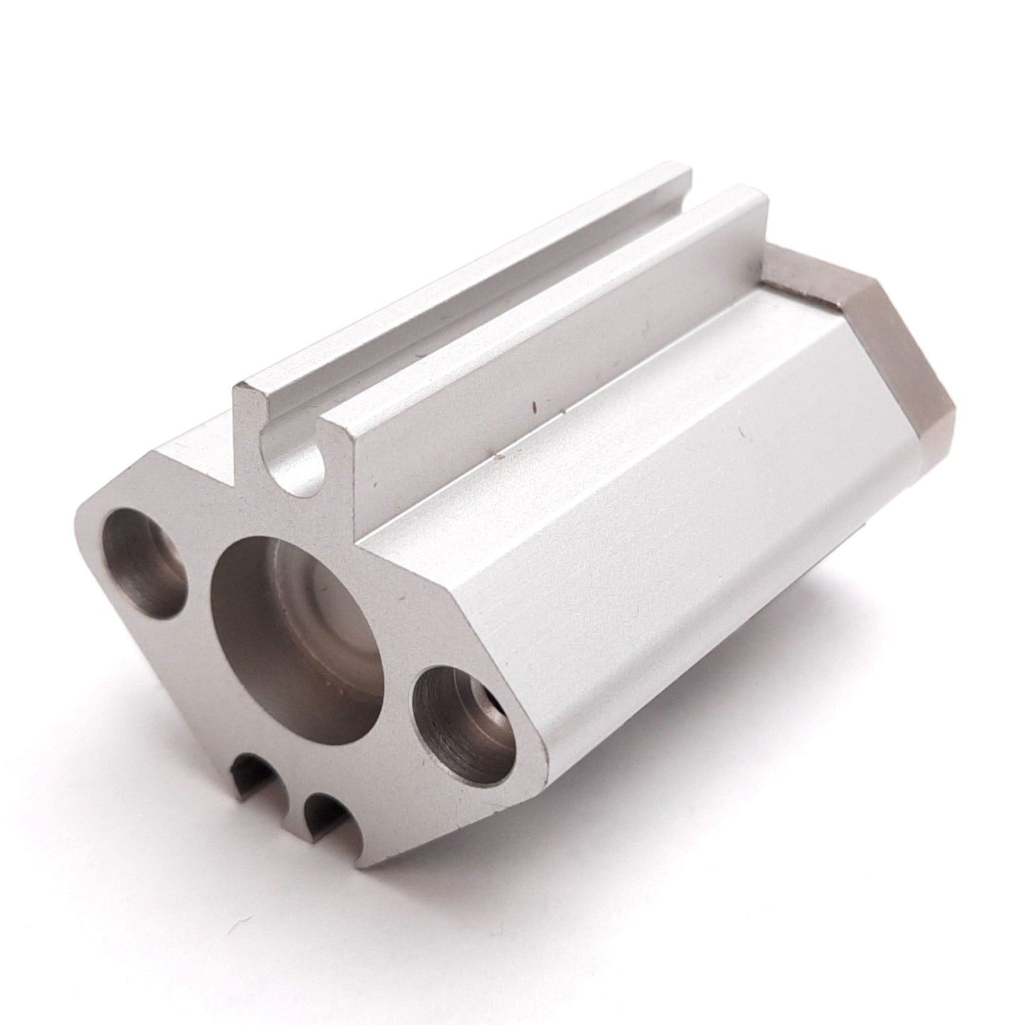 Used SMC CDQ2KB12-10DCZ Compact Cylinder, Non-Rotating, Bore: 12mm, Stroke: 10mm