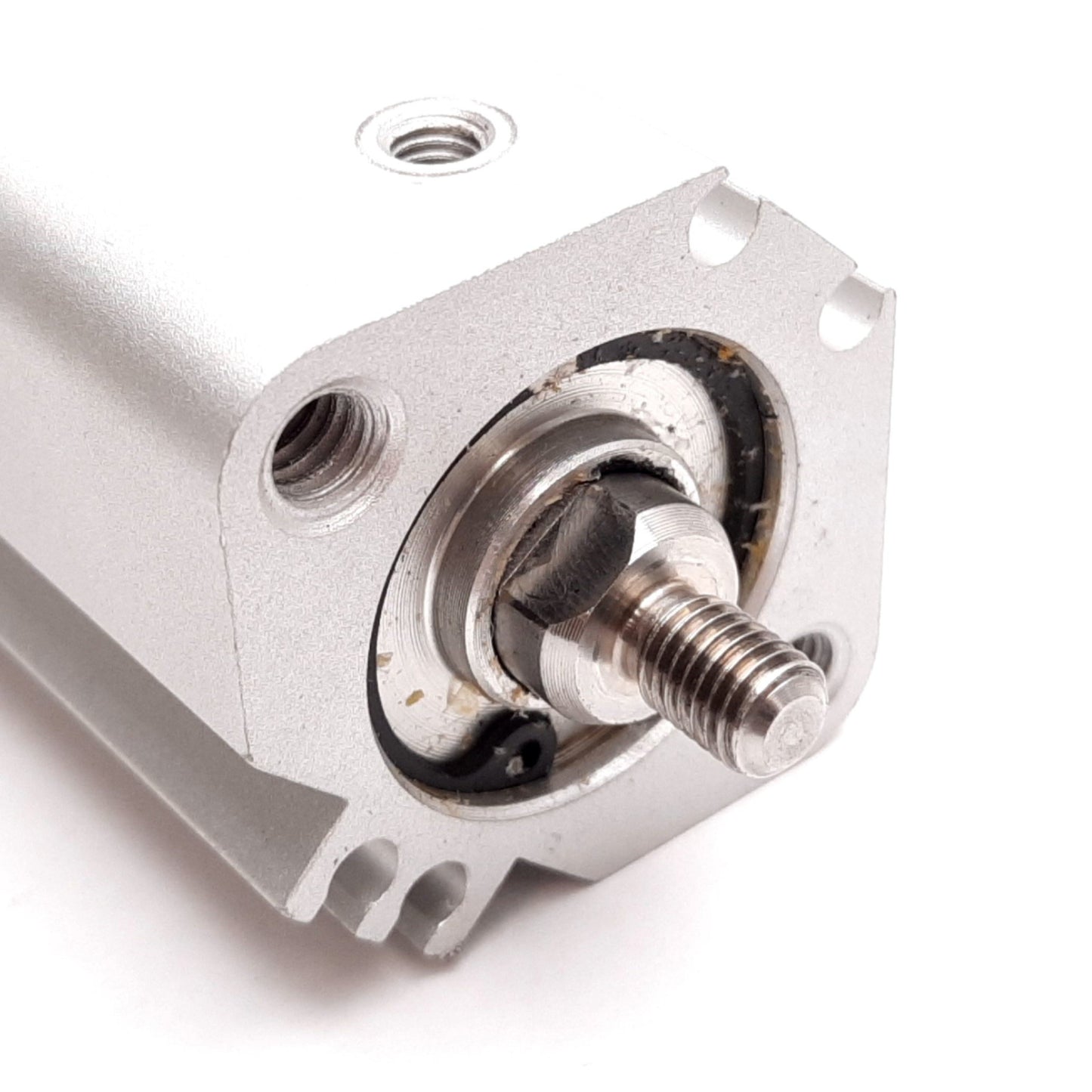 Used SMC NCDQ2D25-50DMZ Compact Cylinder, Bore: 25mm, Stroke: 50mm, 1.0MPa, M5x0.8